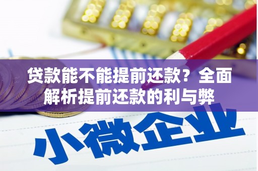 东乡族贷款能不能提前还款？全面解析提前还款的利与弊
