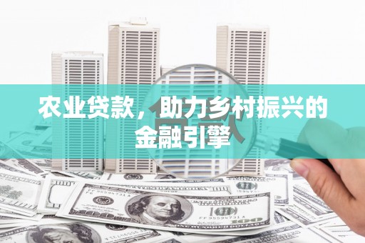 东乡族农业贷款，助力乡村振兴的金融引擎