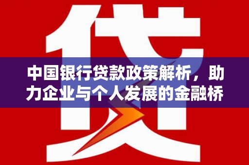 东乡族中国银行贷款政策解析，助力企业与个人发展的金融桥梁