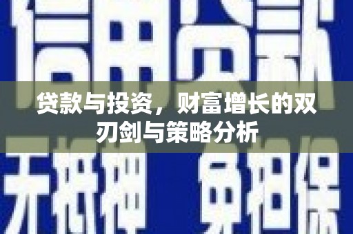东乡族贷款与投资，财富增长的双刃剑与策略分析