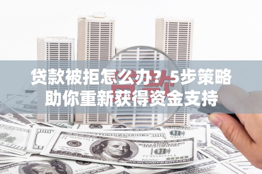东乡族贷款被拒怎么办？5步策略助你重新获得资金支持