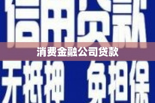 东乡族消费金融公司贷款