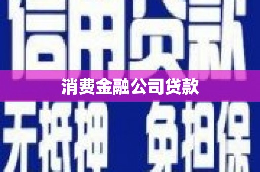 东乡族消费金融公司贷款