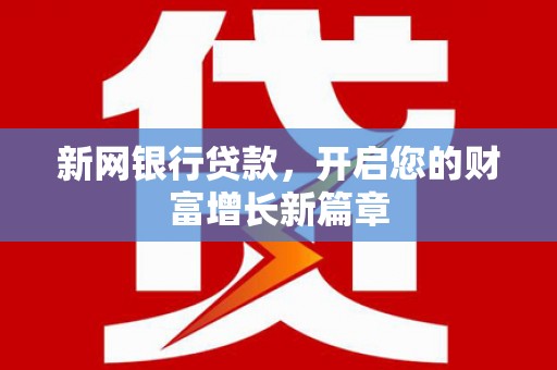 东乡族新网银行贷款，开启您的财富增长新篇章