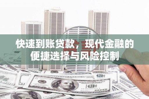 东乡族快速到账贷款，现代金融的便捷选择与风险控制