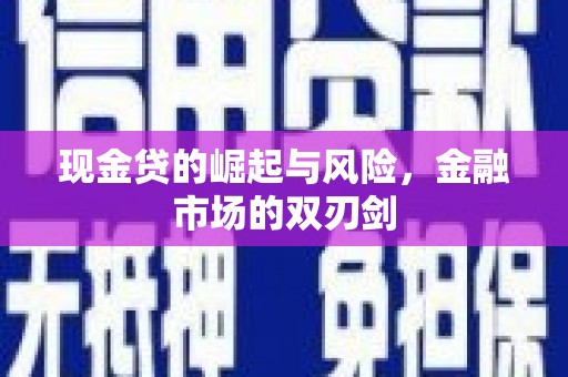 东乡族现金贷的崛起与风险，金融市场的双刃剑