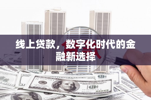 东乡族线上贷款，数字化时代的金融新选择