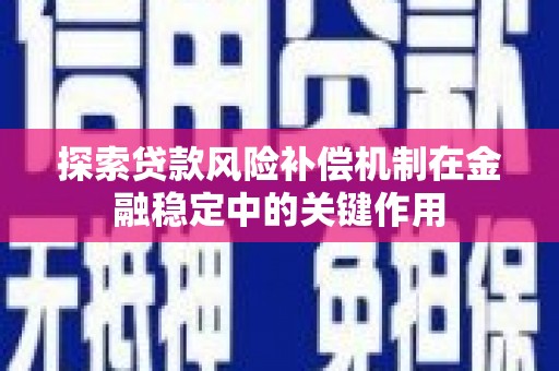 东乡族探索贷款风险补偿机制在金融稳定中的关键作用
