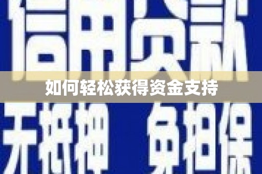东乡族如何轻松获得资金支持