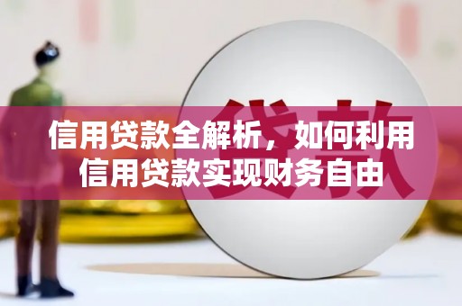 东乡族信用贷款全解析，如何利用信用贷款实现财务自由